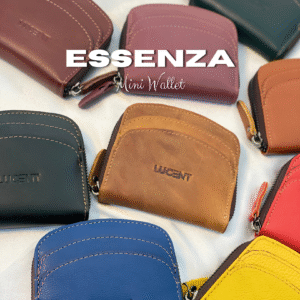dompet wanita essenza kulit asli – mini wallet stylish dengan 2 slot kartu